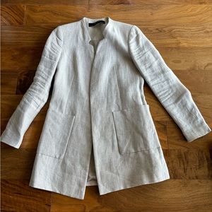 Zara Cream Coloured Linen Blazer